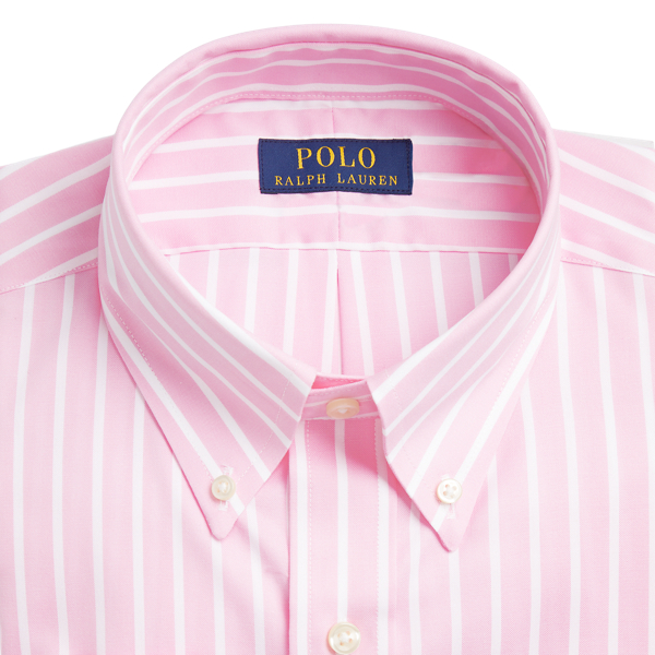 Pink/White Classic Fit Striped Oxford Shirt Polo Ralph Lauren 2