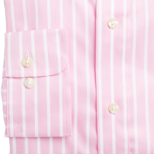 Pink/White Classic Fit Striped Oxford Shirt Polo Ralph Lauren 3