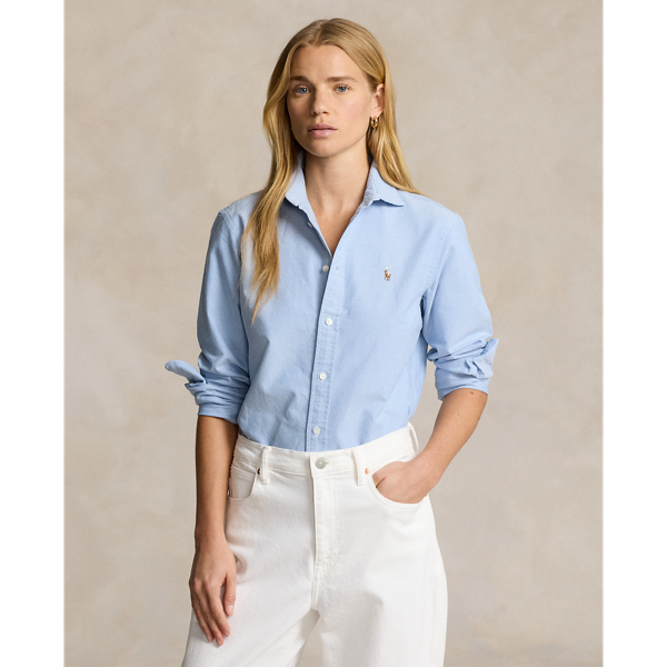 Ralph lauren blue blouse on sale