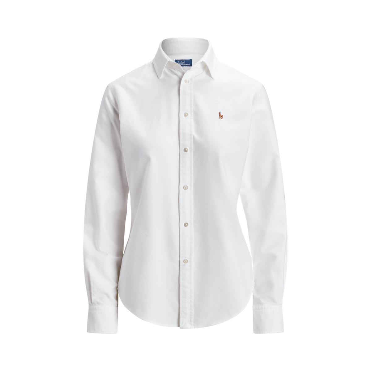 Ralph lauren white button down shirt women's on sale