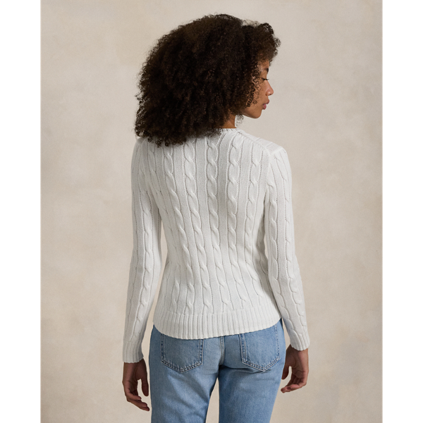 Cable-Knit Cotton Crewneck Sweater | Ralph Lauren