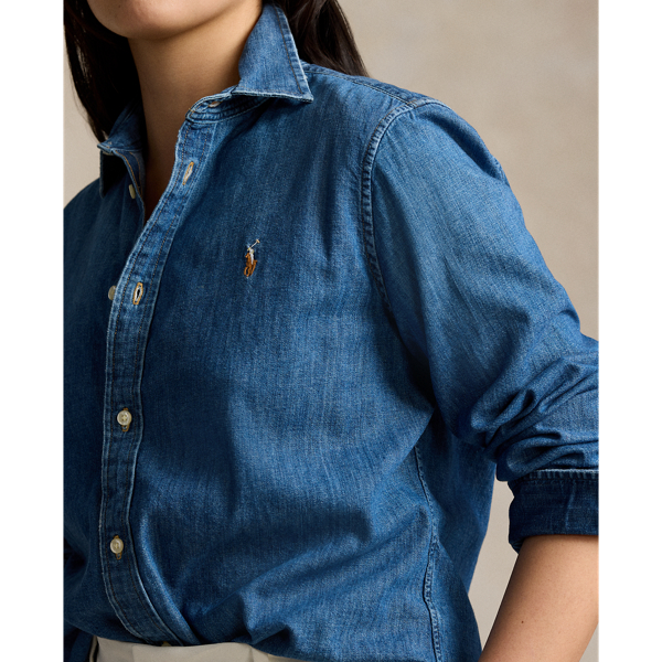 Polo denim shirt deals