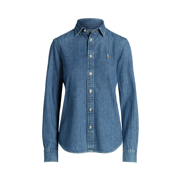 Polo ralph lauren slim fit chambray shirt hotsell