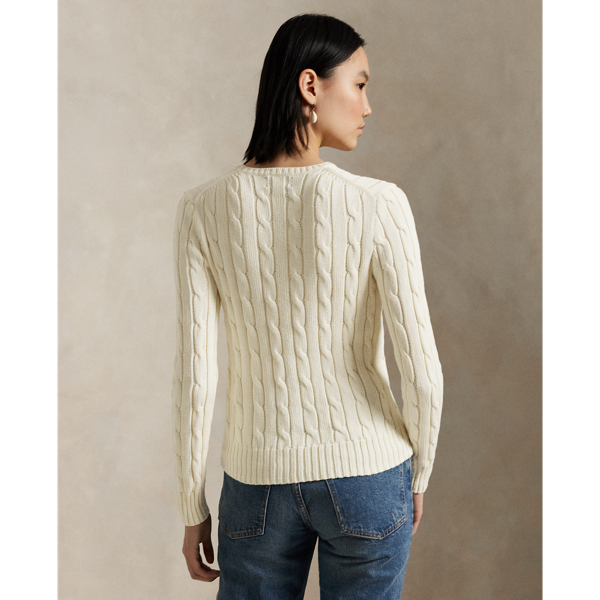 売れ筋商品|||ラルフローレン ニット&セーター アウター レディース Women's Cable-Knit Cotton Crewneck Sweater Sun Orange Women's Orange Sweaters | Ralph Lauren