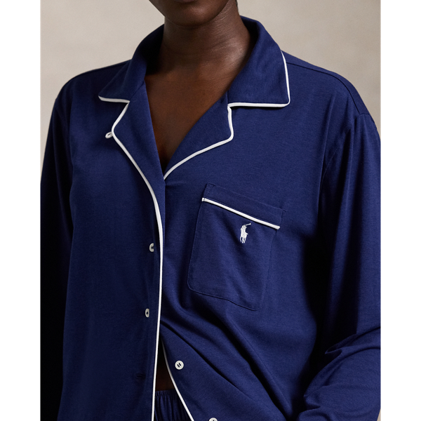 ロングスリーブ ジャージー パジャマ セット（ルームウェア