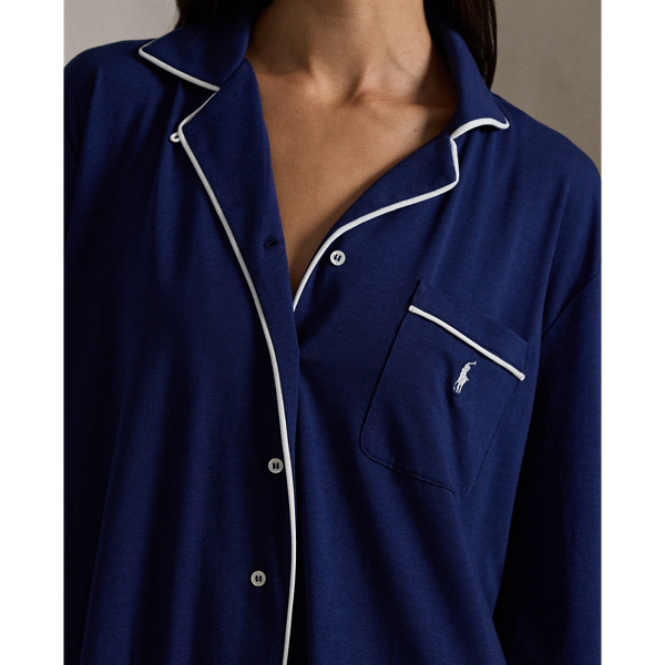 Nachthemd aus Jersey Polo Ralph Lauren in Navy 4