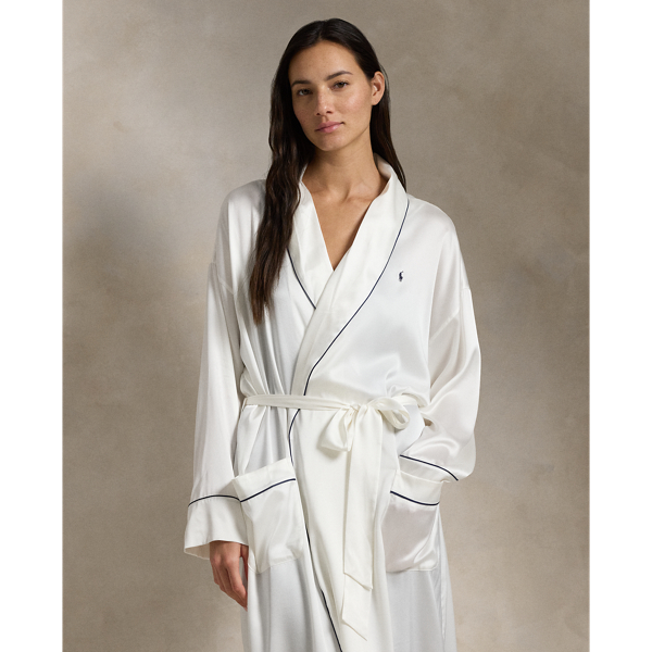 Stretch Silk Bath Robe