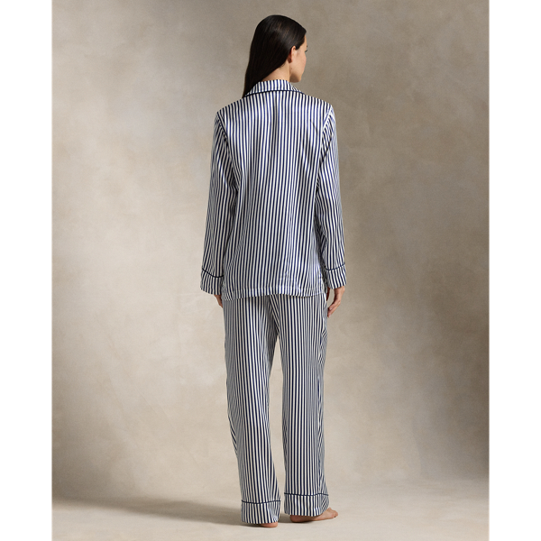 Pyjama-Set aus Seide mit langen Ärmeln