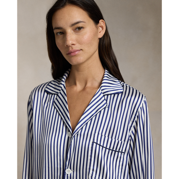 Pyjama-Set aus Seide mit langen Ärmeln