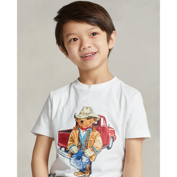Baumwoll-T-Shirt mit Polo Bear Boys 1.5-6 Years in Klassisches Oxfordhemd 5