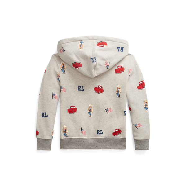 Fleece-Kapuzenpullover mit Polo Bear Boys 1.5-6 Years in Brooklyn-Grau meliert 2