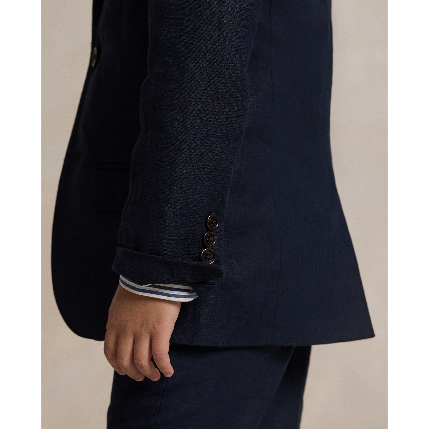 Детский пиджак Ralph Lauren Polo Linen Suit, цвет: Тёмный тёмно-синий — фото 4