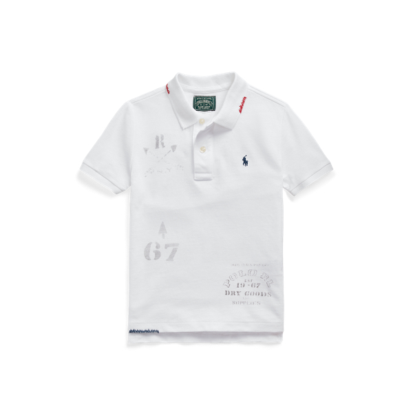 Cotton Mesh Graphic Polo Shirt Boys 1.5-6 Years 1