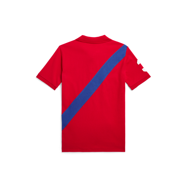 Rl Red/Sapphire Star Big Pony Cotton Mesh Polo Shirt Boys 8-20 2