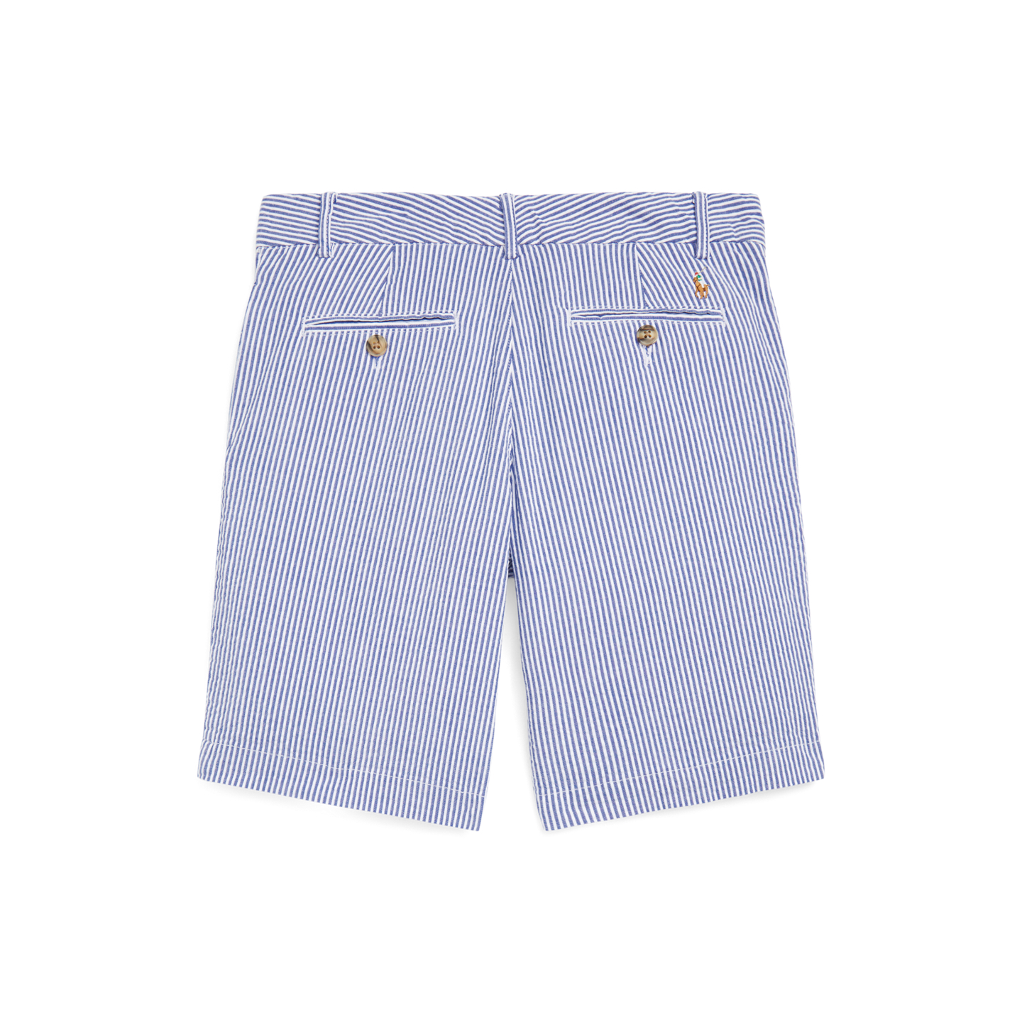 Шорты Ralph Lauren Stretch Cotton Seersucker Short, цвет: Синий — фото 1
