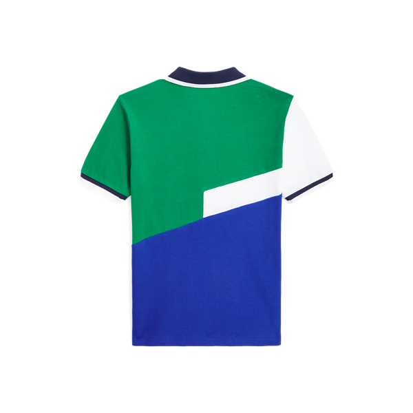 Sapphire Star Multi Color-Blocked Cotton Mesh Polo Shirt Boys 8-20 2
