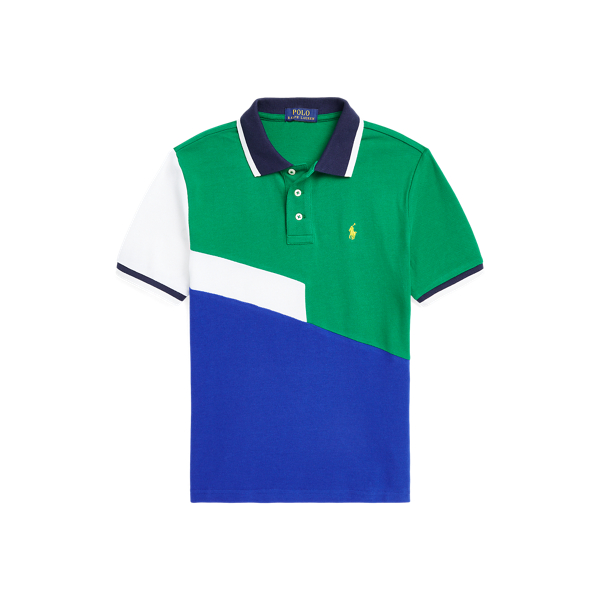 Sapphire Star Multi Color-Blocked Cotton Mesh Polo Shirt Boys 8-20 1