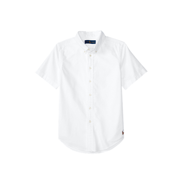 Cotton Oxford Short-Sleeve Uniform Shirt