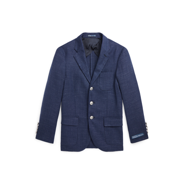 Navy Polo Soft Stretch Twill Blazer Boys 8-20 1