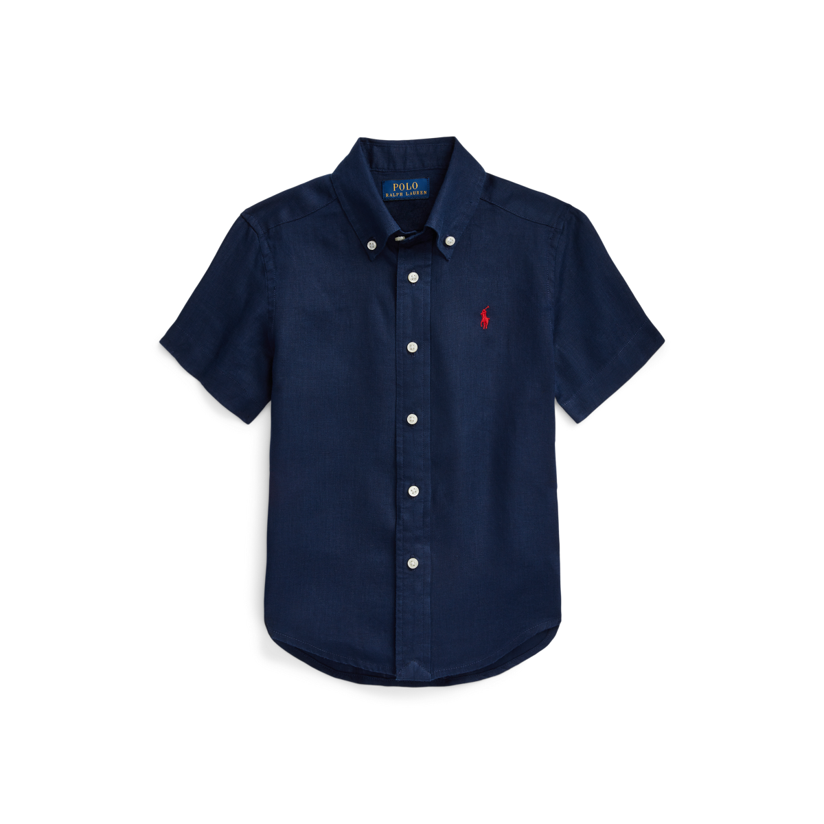 Ralph lauren navy blue short sleeve shirt on sale