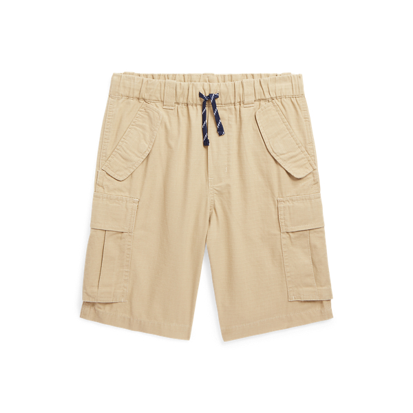 Classic Khaki Cotton Ripstop Cargo Short Boys 8-20 for back to school 1