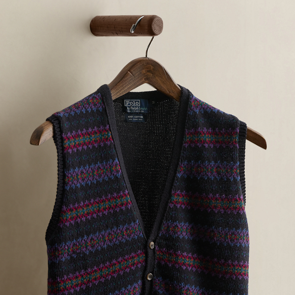 c. 1980 Cotton Sweater Vest  - Size M