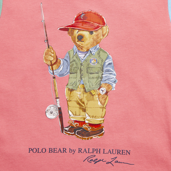 T-shirt Polo&nbsp;Bear color-block en coton Boys 1.5-6 Years en Rose du d&eacute;sert/Multicolo. 3