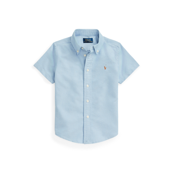 Cotton Oxford Short-Sleeve Shirt