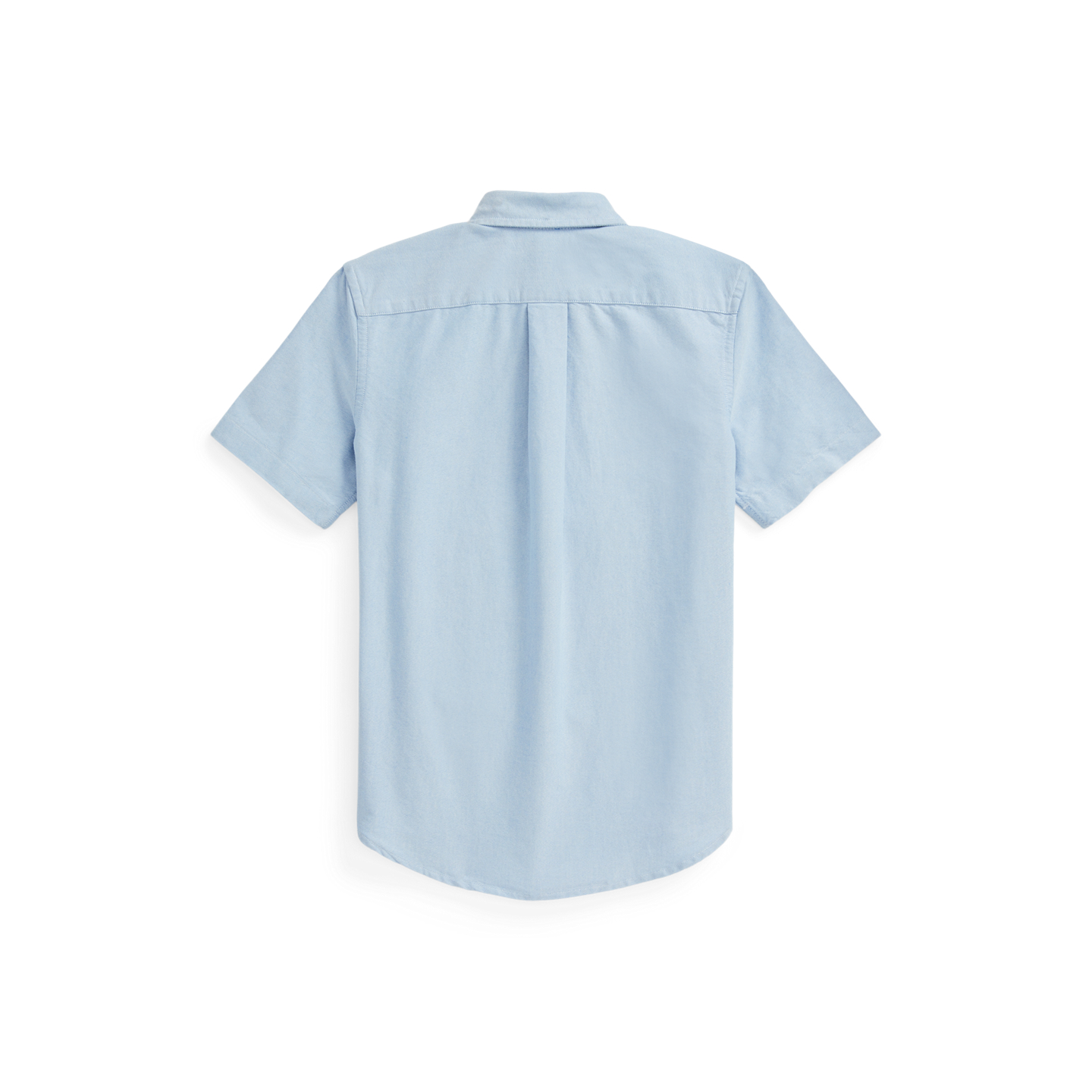 Детская рубашка Ralph Lauren Cotton Oxford Short-Sleeve, цвет: Синий — фото 1
