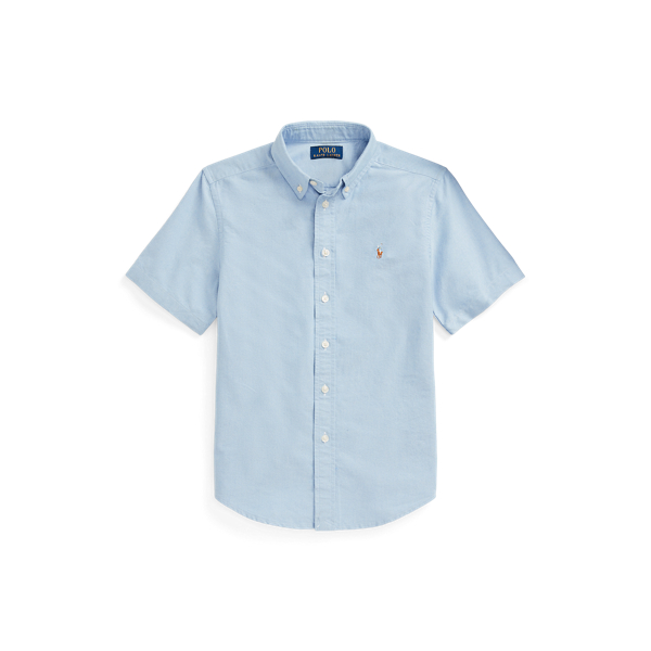 Cotton Oxford Short-Sleeve Shirt