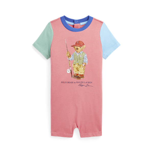 Polo Bear Colour-Blocked Cotton Shortall