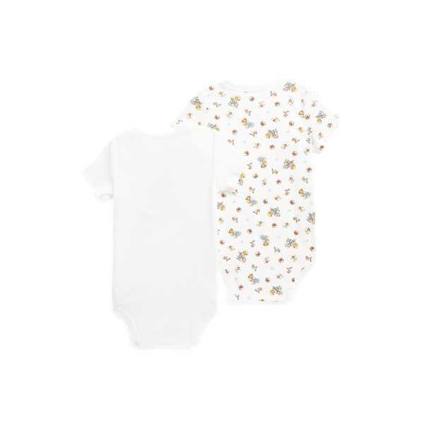 Boy Garden Bear Polo Bear Cotton Bodysuit 2-Pack Baby Boy 2
