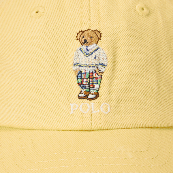 Corn Yellow Polo Bear Chino Ball Cap Baby Boy 3