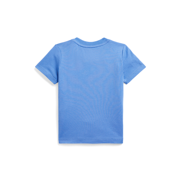 Baumwolljersey-T-Shirt mit Polo Bear Baby Boy in Harbor-Island-Blau 2