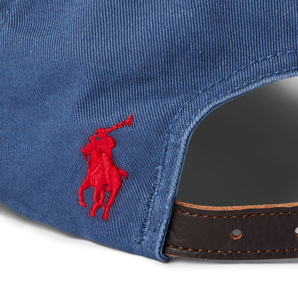Chino-Baseballkappe mit Flagge Polo Ralph Lauren in Helles Navy 5