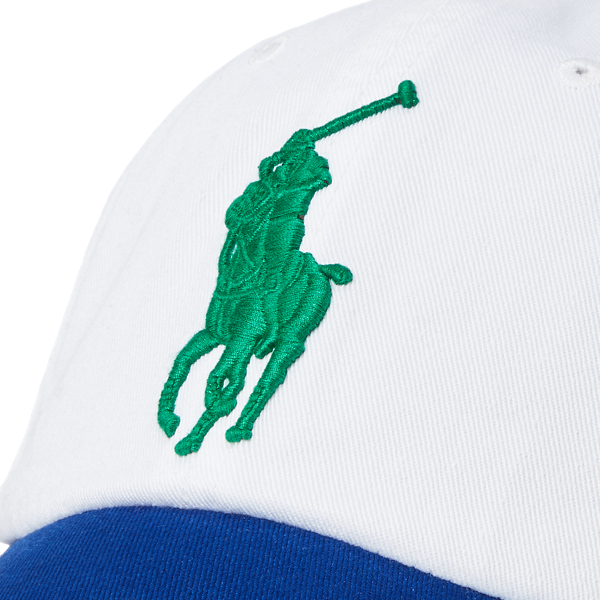 White/Heritage Royal Big Pony Chino Ball Cap Polo Ralph Lauren 4