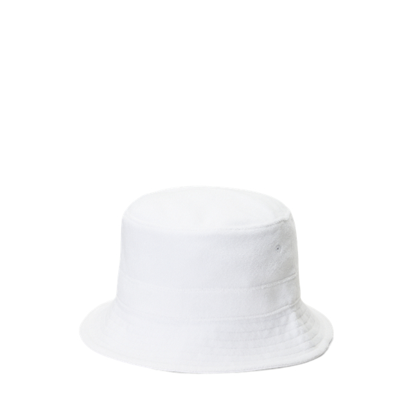 White Cotton-Blend Terry Bucket Hat Polo Ralph Lauren 2