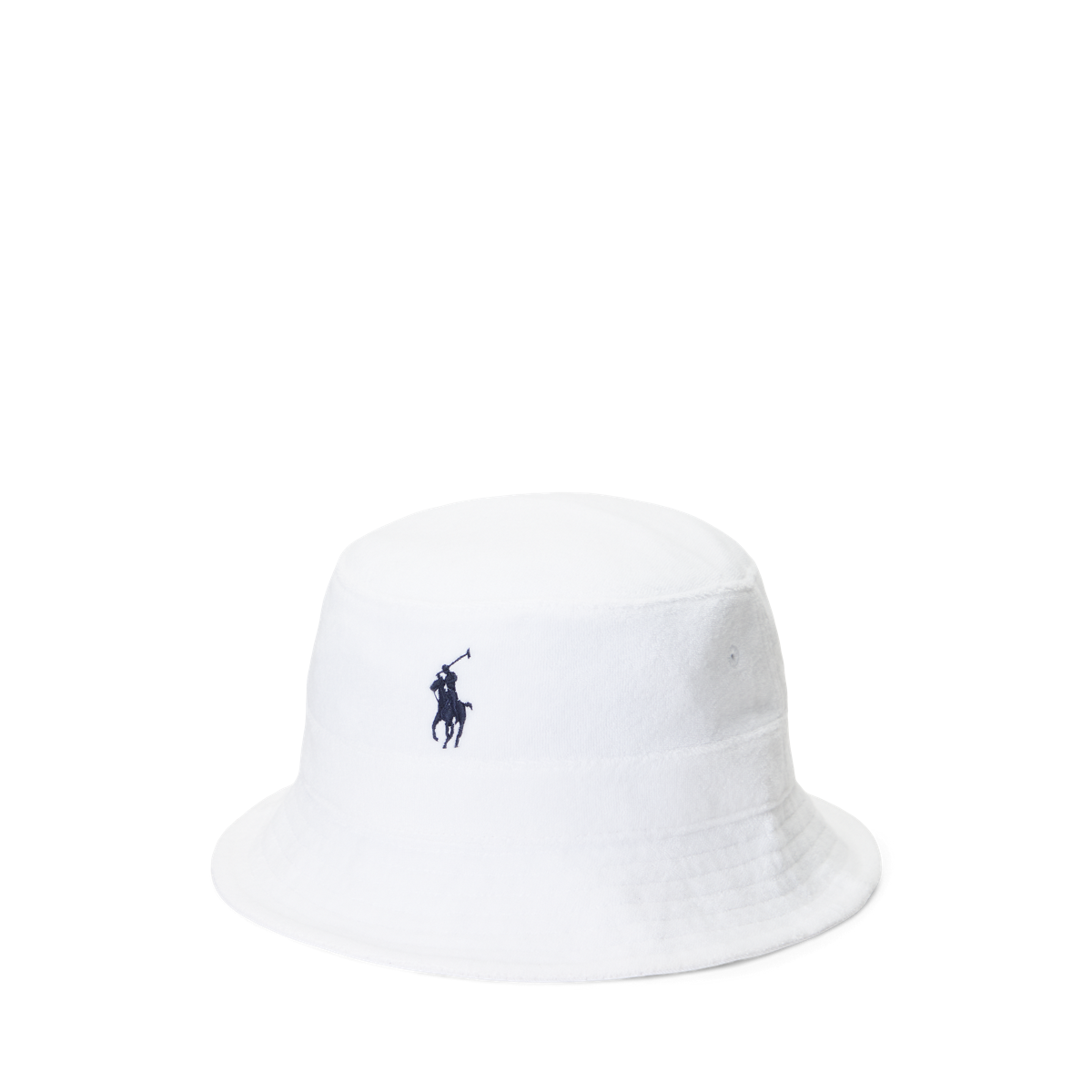 Polo Ralph Lauren コットンバケットハット ホワイト Cotton-Blend Terry Bucket Hat | Ralph Lauren