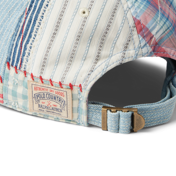 Patchwork Multi Polo Country Patchwork Denim Ball Cap Polo Ralph Lauren 3