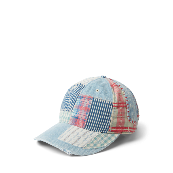 Polo Country Patchwork Denim Ball Cap