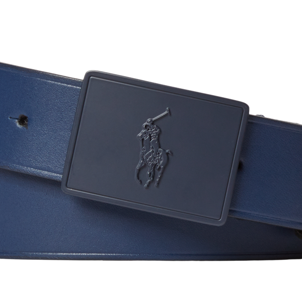 Pony Plaque Leather Belt