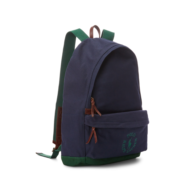 Logo-Embroidered Canvas Backpack | Ralph Lauren