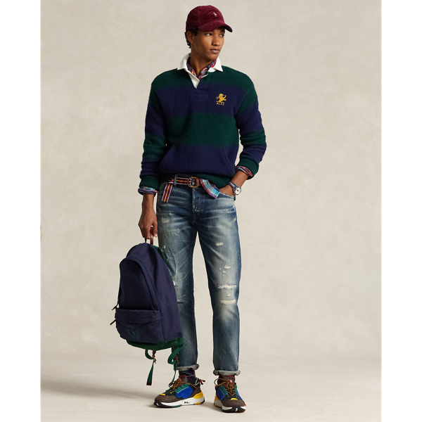 Newport Navy/New Forest Logo-Embroidered Canvas Backpack Polo Ralph Lauren for fall 8