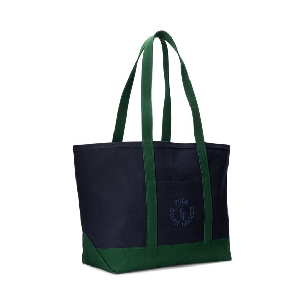 Newport Navy/New Forest Logo-Embroidered Canvas Tote Polo Ralph Lauren 2