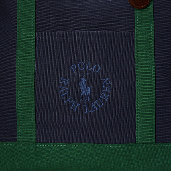 Newport Navy/New Forest Logo-Embroidered Canvas Tote Polo Ralph Lauren 5