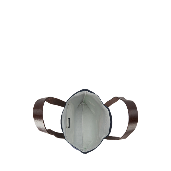 Newport Navy Equestrian-Print Canvas Shopper Tote Polo Ralph Lauren 4