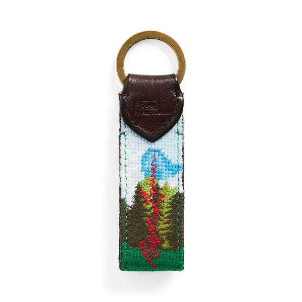 Multi Polo Bear Western Needlepoint Key Fob Polo Ralph Lauren 2