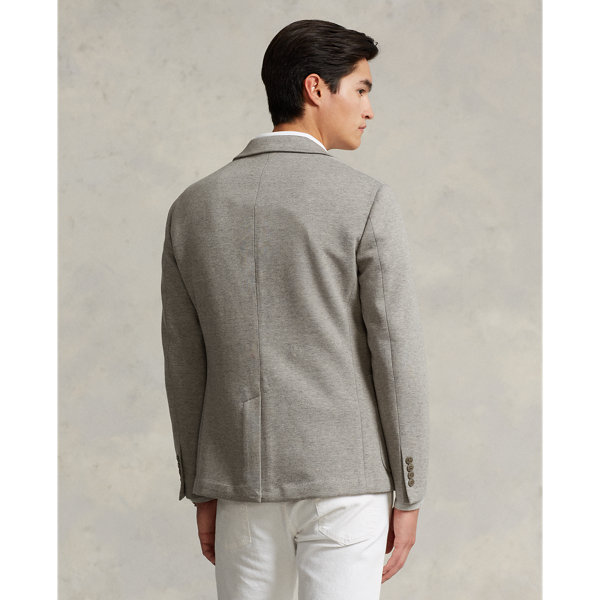 Battalion Grey Heather Polo Soft Modern Fit Double-Knit Jacket Polo Ralph Lauren 5