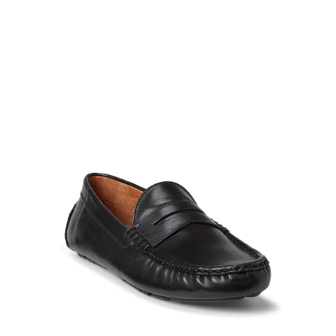 Ralph Lauren Anders Leather Driver, цвет: Чёрный