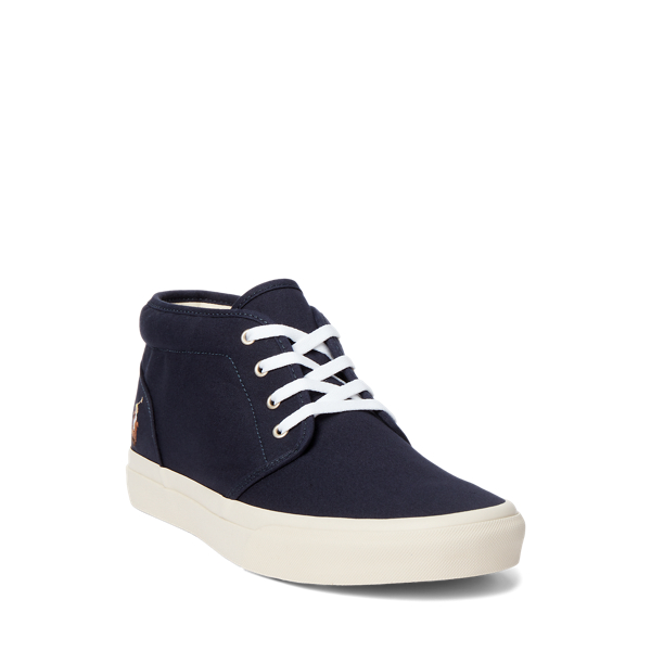 Hunter Navy Keaton Canvas Chukka Polo Ralph Lauren 2